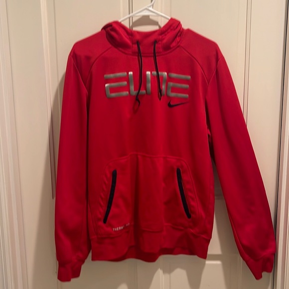 Mens Red Nike Elite Swearshirt Used - Picture 1 of 1